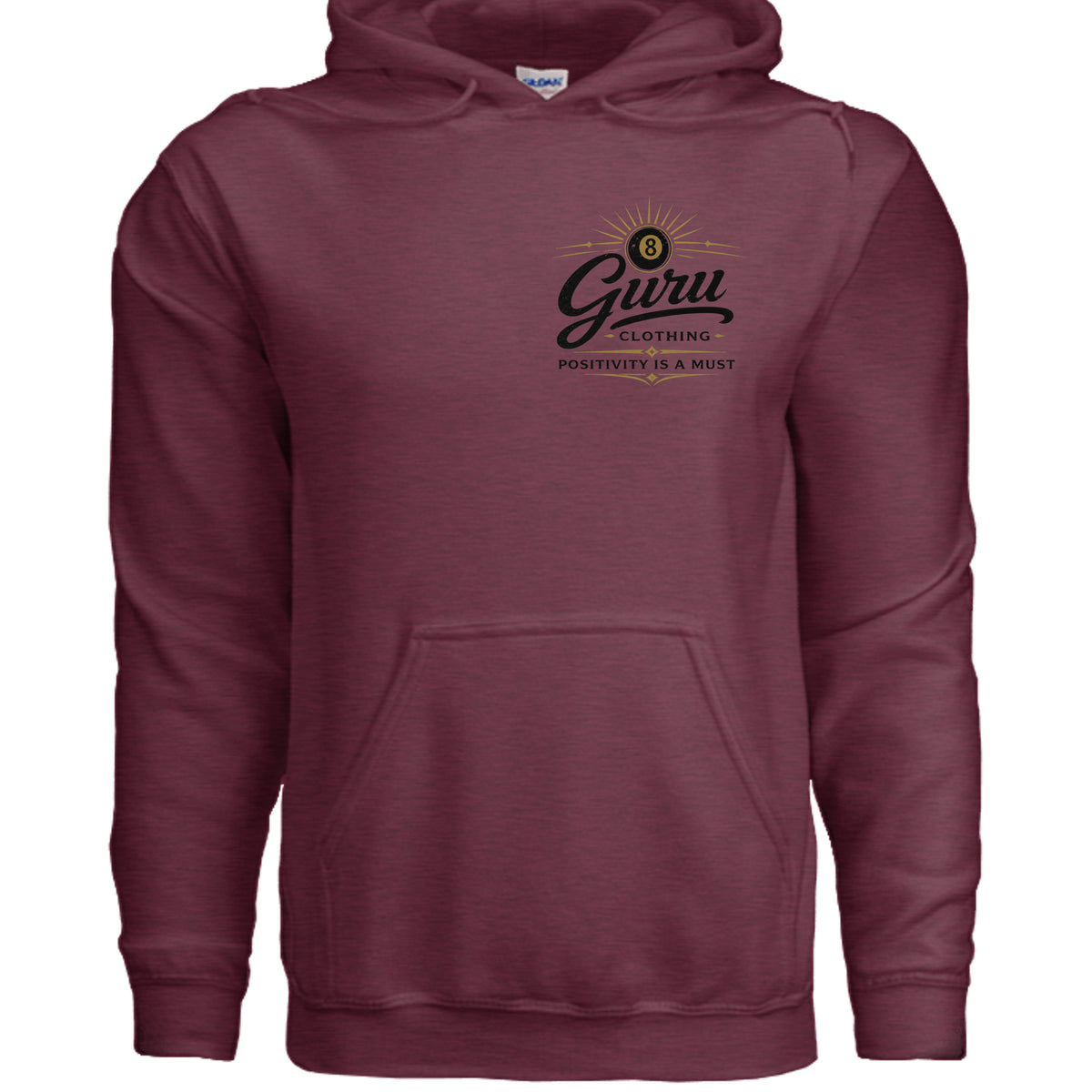 Heather Sport Dark Maroon - G185 - FRONT