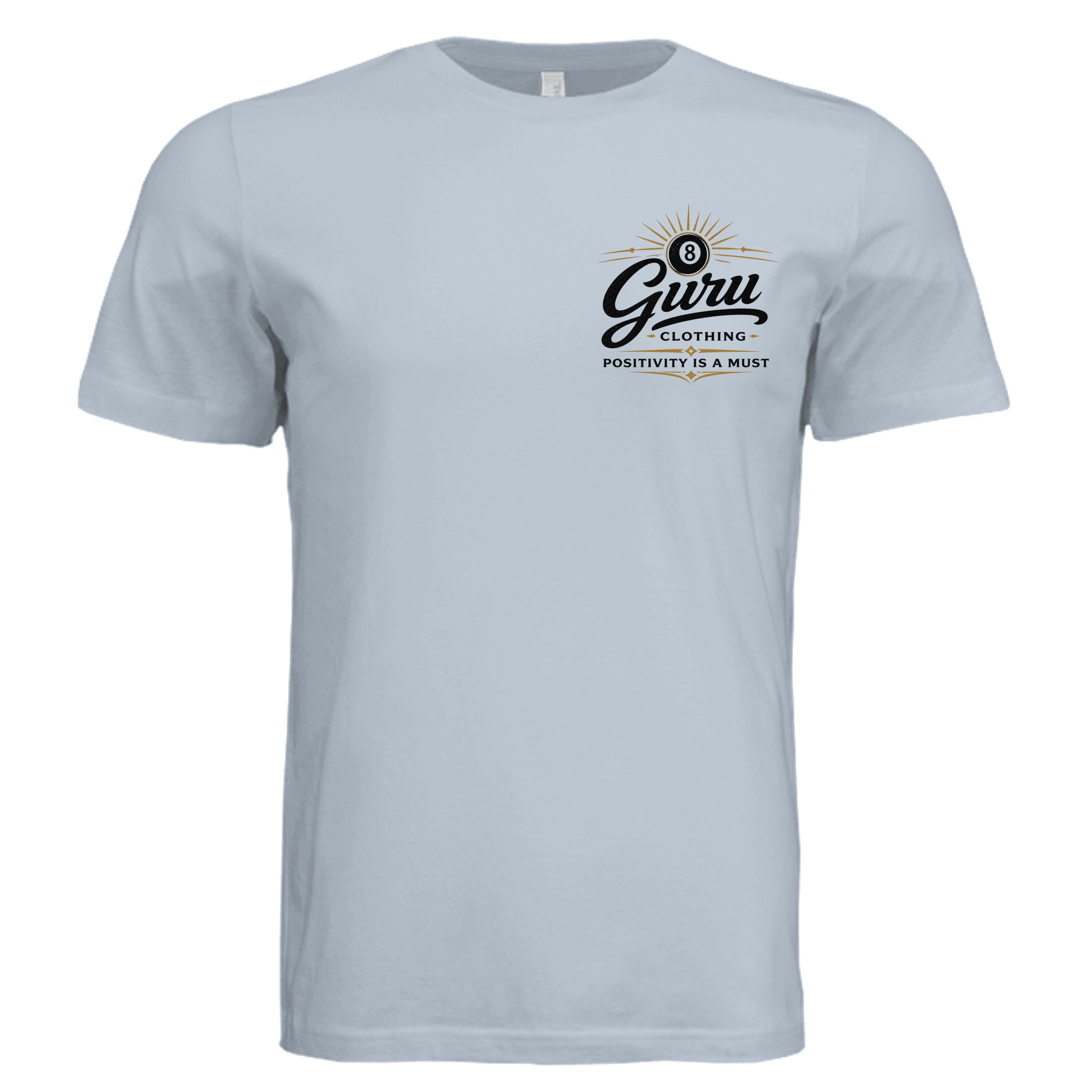 Solid Carolina Blue Triblend - 3413C - FRONT