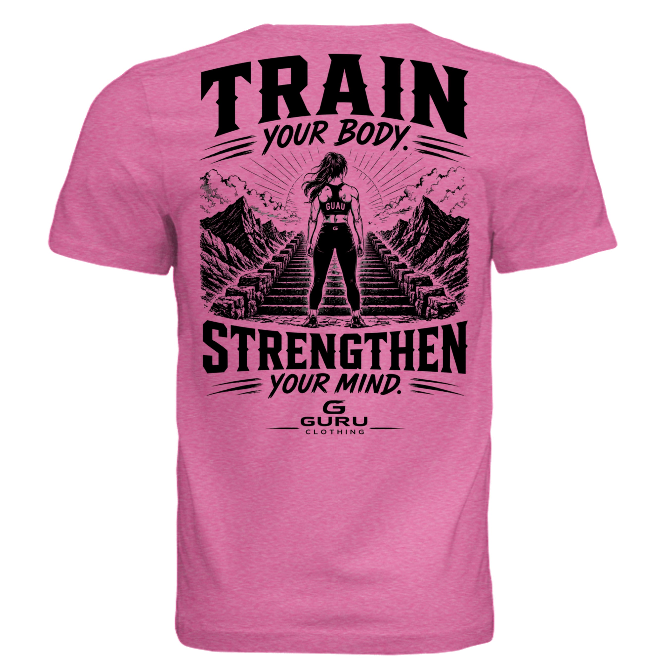 Charity Pink Triblend - 3413C - BACK