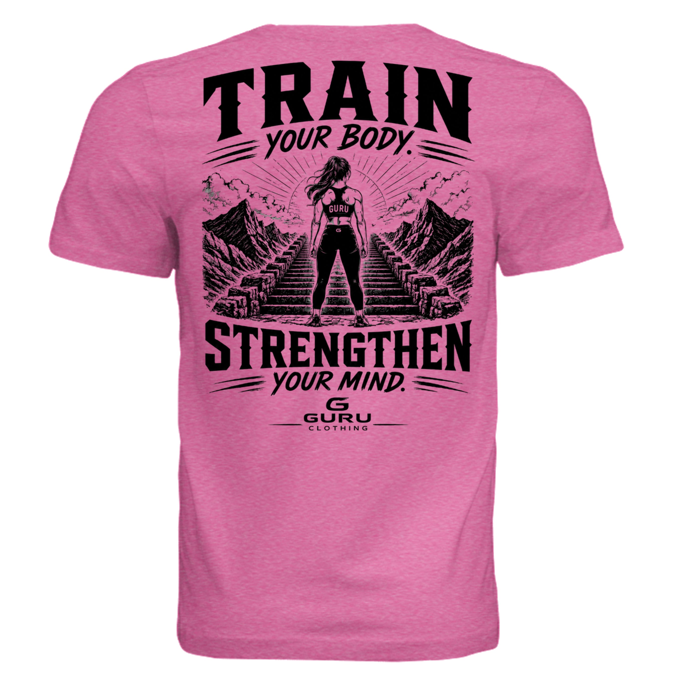 Charity Pink Triblend - 3413C - BACK